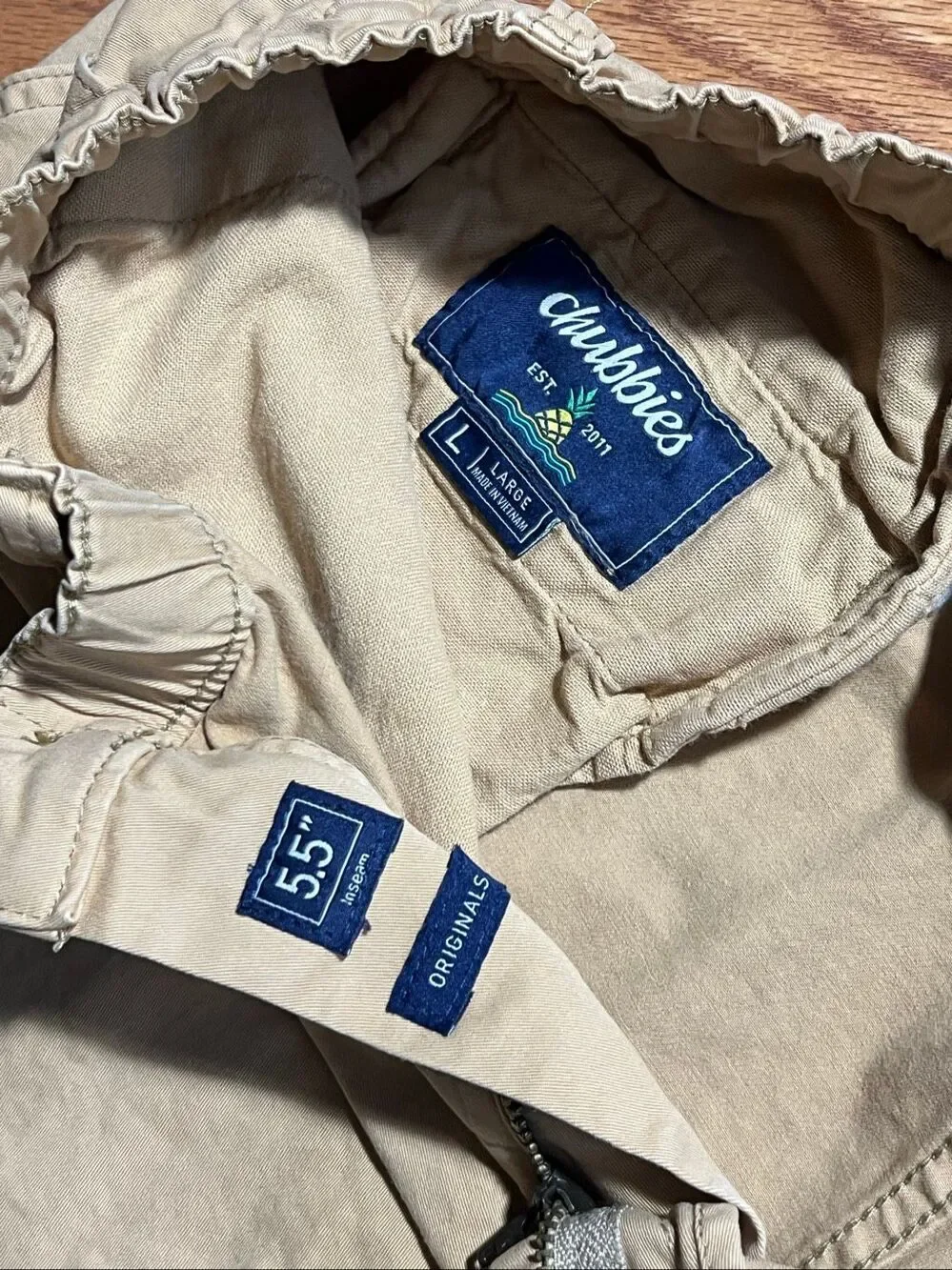 Chubbies Men’s Armadas Stretch Twill Shorts 5.5” Size Large